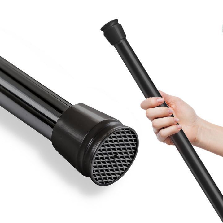 Premium Teleskopstange, 1-Minuten-Montage ohne Bohren, als Duschvorhangstange, für Schranksysteme & Nischen, Perfekte Passform & Eleganz trifft auf Funktionalität