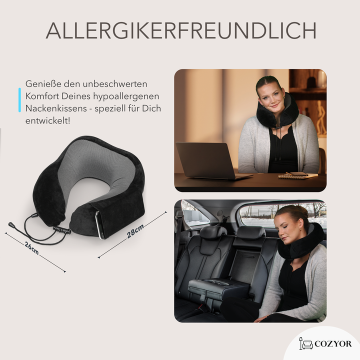 Schlafmaske 100% Blackout-Effekt 3D Augenmaske mit ergonomischem Design + Ohrstöpsel , extra Polsterung und variable Passform