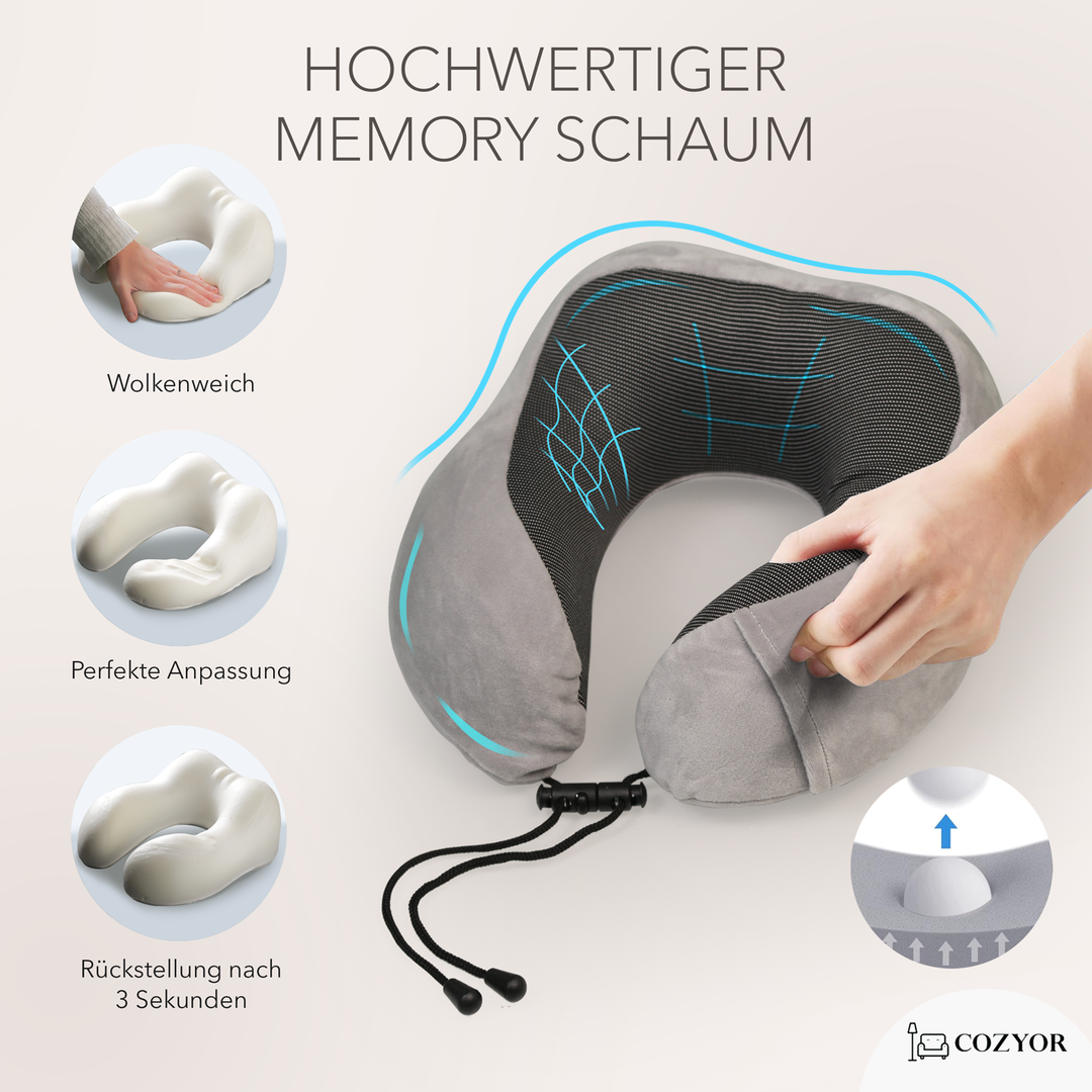 Schlafmaske 100% Blackout-Effekt 3D Augenmaske mit ergonomischem Design + Ohrstöpsel , extra Polsterung und variable Passform