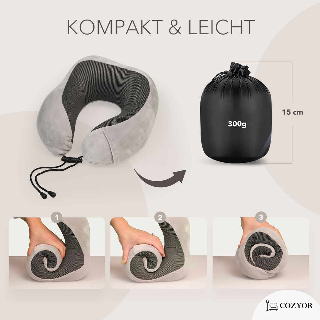 Schlafmaske 100% Blackout-Effekt 3D Augenmaske mit ergonomischem Design + Ohrstöpsel , extra Polsterung und variable Passform