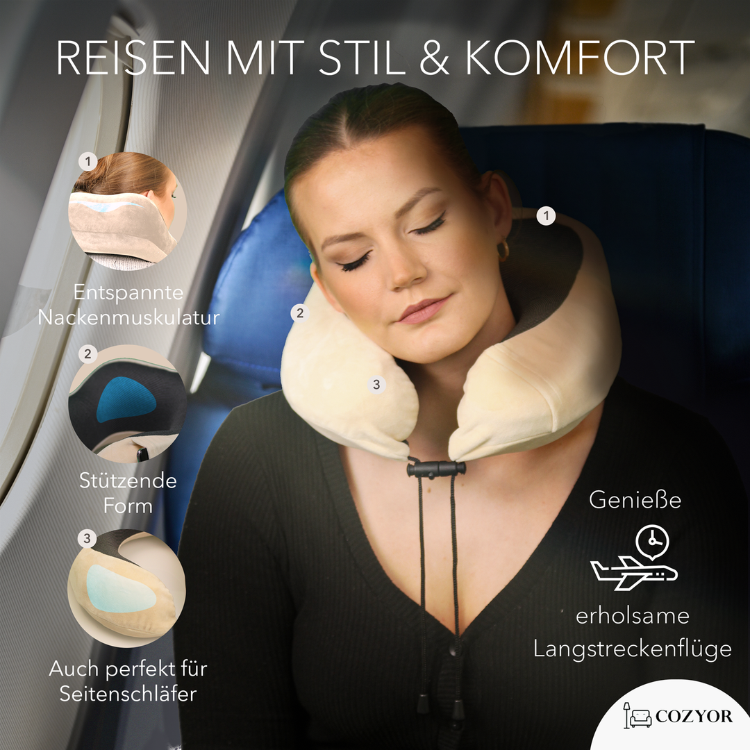 Schlafmaske 100% Blackout-Effekt 3D Augenmaske mit ergonomischem Design + Ohrstöpsel , extra Polsterung und variable Passform