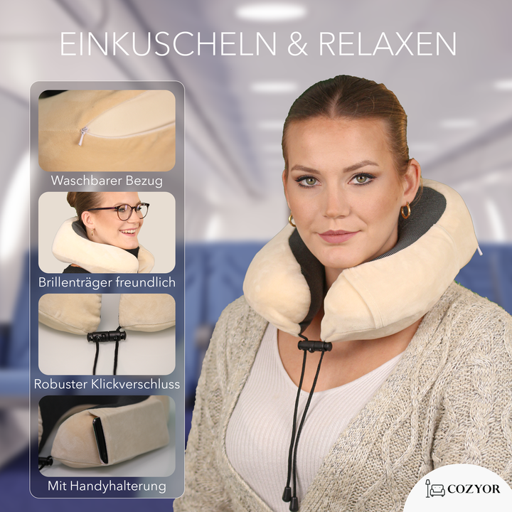 Schlafmaske 100% Blackout-Effekt 3D Augenmaske mit ergonomischem Design + Ohrstöpsel , extra Polsterung und variable Passform