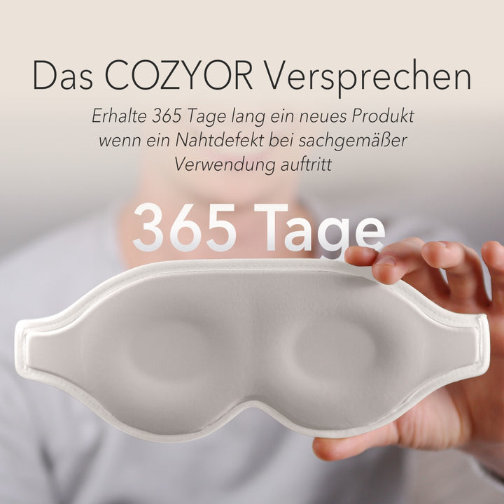 Schlafmaske 100% Blackout-Effekt 3D Augenmaske mit ergonomischem Design + Ohrstöpsel , extra Polsterung und variable Passform