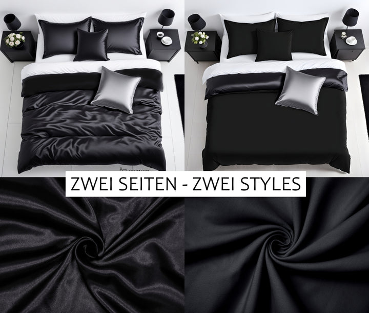 Wendebettwäsche Satin und Mikrofaser extra dick und weich